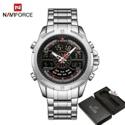 NAVIFORCE - luksusowy zegarek kwarcowy - analogowo - cyfrowy - wodoodpornyZegarki