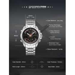 NAVIFORCE - luxurious quartz watch - analog - digital - waterproofWatches