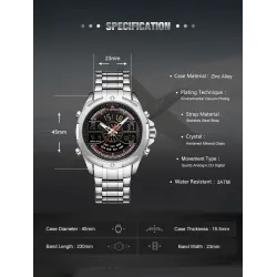NAVIFORCE - montre à quartz de luxe - analogique - numérique - étanche