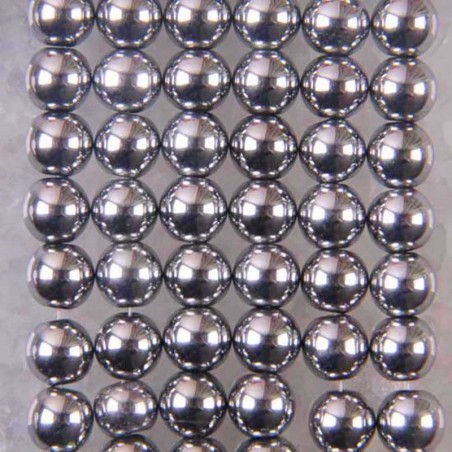 8 mm magnetische hematiet - ronde losse kralen - 15,5 inch streng - voor het maken van sieradenBallen