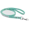 Lederleine - mit Strass - für Hunde / Katzen