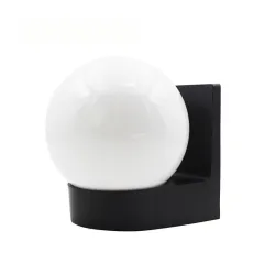 Moderne kugleformet lampe - udendørs væglampe