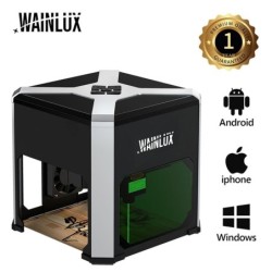 Wainlux - K6 - mini lasergraveringsmaskin - skrivare - skärare - träbearbetning - plast - 3000mw - WiFi