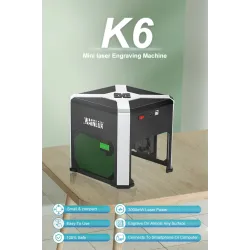 Wainlux - K6 - mini lasergraveringsmaskin - skriver - kutter - trebearbeiding - plast - 3000mw - WiFi