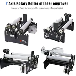 Máquinas de grabadoORTUR YRR - módulo grabador láser - rodillo rotativo eje Y - latas - vidrio
