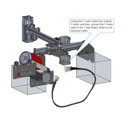 ORTUR YRR - lasergravermodul - Y-akse roterende rulle - dåser - glas