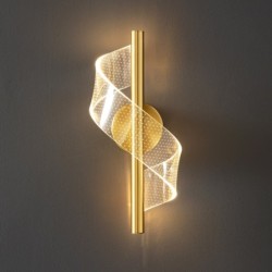 Nowoczesna luksusowa lampa ścienna - LED - akrylowy kinkietKinkiety