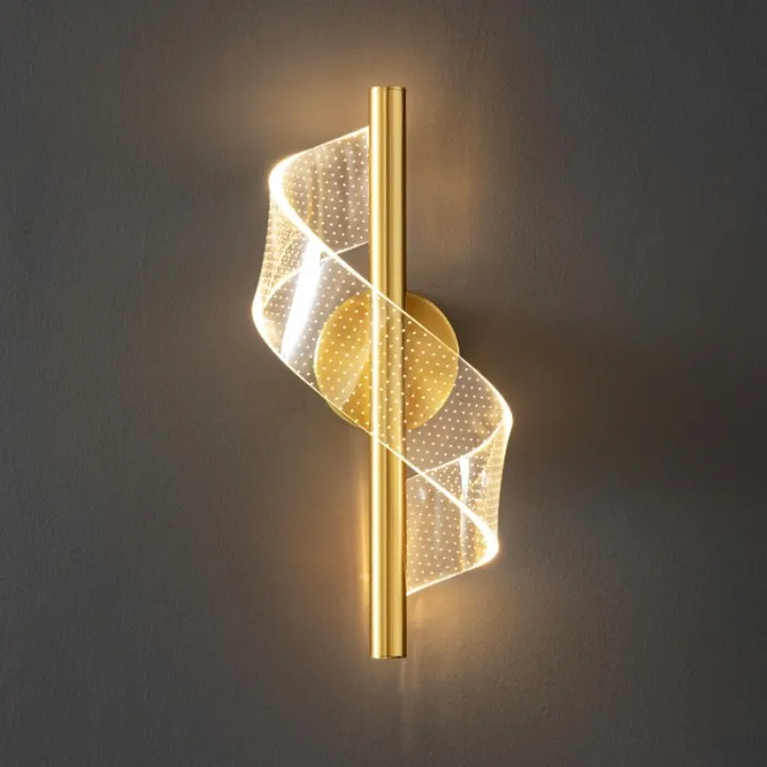 Luminária de parede moderna e luxuosa - LED - arandela de acrílico