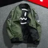 ChaquetasBombardero - chaqueta piloto - cortavientos corto - doble cara - con parches / cremallera - tipo delgado