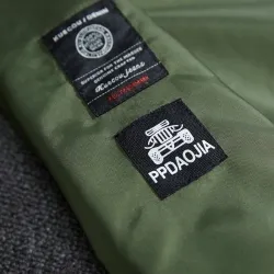 Bomber - pilotjacka - kort vindjacka - dubbelsidig - med lappar/dragkedja - slimmad typ