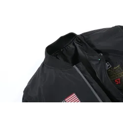 ChaquetasBombardero - chaqueta piloto - cortavientos corto - doble cara - con parches / cremallera - tipo delgado