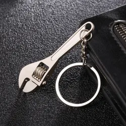 Metal mini justerbar skruenøgle - nøglering