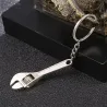 Mini clé à molette en métal - porte-clés