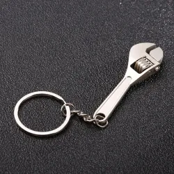 Metal mini justerbar skruenøgle - nøglering