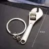 Metal mini justerbar skruenøgle - nøglering