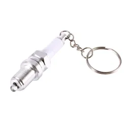 Nyckelring med tändstift med LED