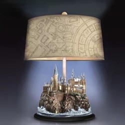Castello in resina retrò - ornamento - lampada da tavolo - LED