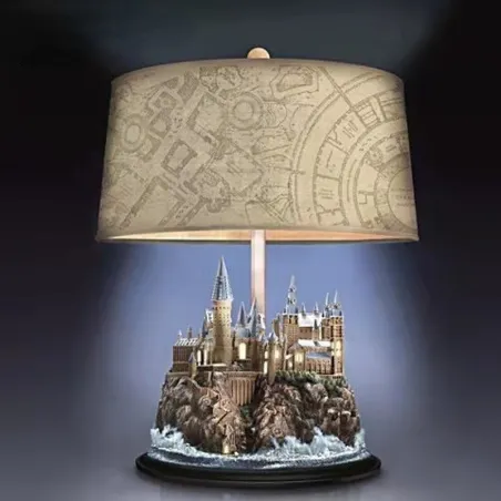 Retro harpiksslott - ornament - bordlampe - LED
