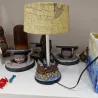 Retro harpiksslott - ornament - bordlampe - LED