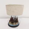 Château en résine rétro - ornement - lampe de table - LED