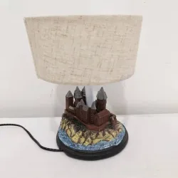 Château en résine rétro - ornement - lampe de table - LED