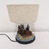 Château en résine rétro - ornement - lampe de table - LED