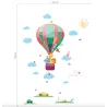 Dekoracyjne naklejki ścienne - kolorowe balony / chmurki / zwierzętaNaklejki Ścienne