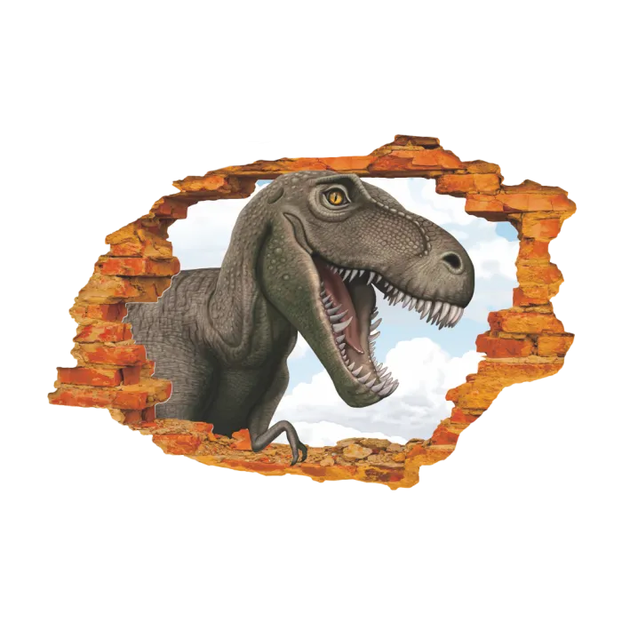 Dekorativt väggklistermärke - Jurassic Park - superdinosaurie