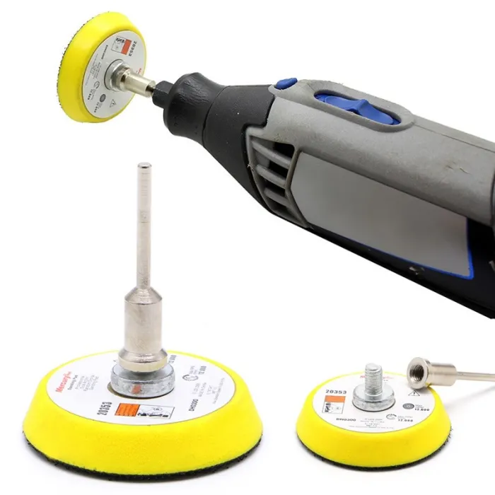 2 tommer polerpude - 3 mm skaft - til slibning / polering