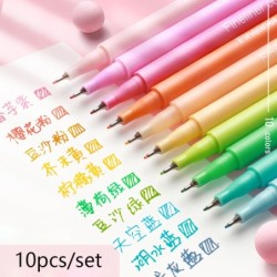 Farverig gel pen - tusch - 10 farver