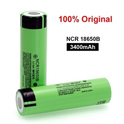 18650 uppladdningsbart litiumbatteri - 3,7V - 3400mAh - NCR