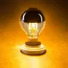 LED-lampa - G45 silver spegelglob - dimbar - varmvit - 4W - E12 - E14 - E26 - E27 - 10 st