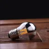 E27Bombilla LED - G45 globo espejo plateado - regulable - blanco cálido - 4W - E12 - E14 - E26 - E27 - 10 piezas