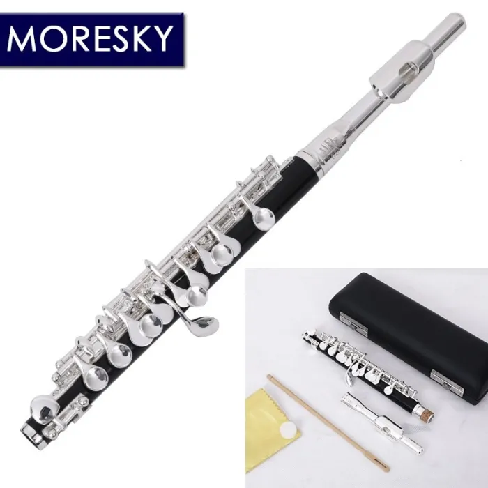 MORESKY - mini piccolo - C-nøglefløjte - cupronickel - forsølvet