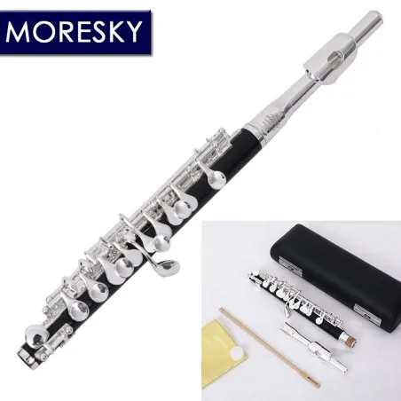 MORESKY - mini piccolo - C-nøkkelfløyte - cupronickel - sølvbelagt