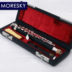 MORESKY - mini piccolo - C-Key huilu - kupronikkeli - hopeoitu - kotelolla