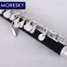 MORESKY - mini piccolo - C-Key fløjte - cupronickel - forsølvet - med etui