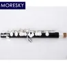 Instrumento MusicalMORESKY - mini flautín - flauta C-Key - cuproníquel - chapado en plata - con estuche