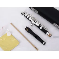 MORESKY - mini piccolo - C-Key flute - cupronickel - silver plated - with caseMusical Instruments