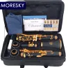 MORESKY - BB clarinet - 17 keys - with reeds - gold lacquer - blackMusical Instruments