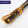 MORESKY - BB klarinet - 17 nøgler - med siv - guldlak - sort