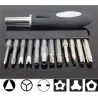 Schraubendrehersatz - S2 Stahl - 1/4 Sechskant - Magnetgriff - Bits - U-Typ - Y-Typ - Stern - Dreieck