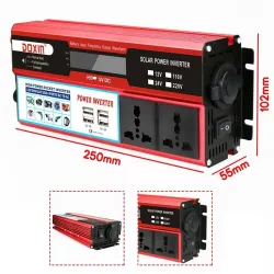 Konwerter ładowania samochodu - falownik solarny - 6000W - DC 12/24V na AC 220V transformator napięciaSamochody
