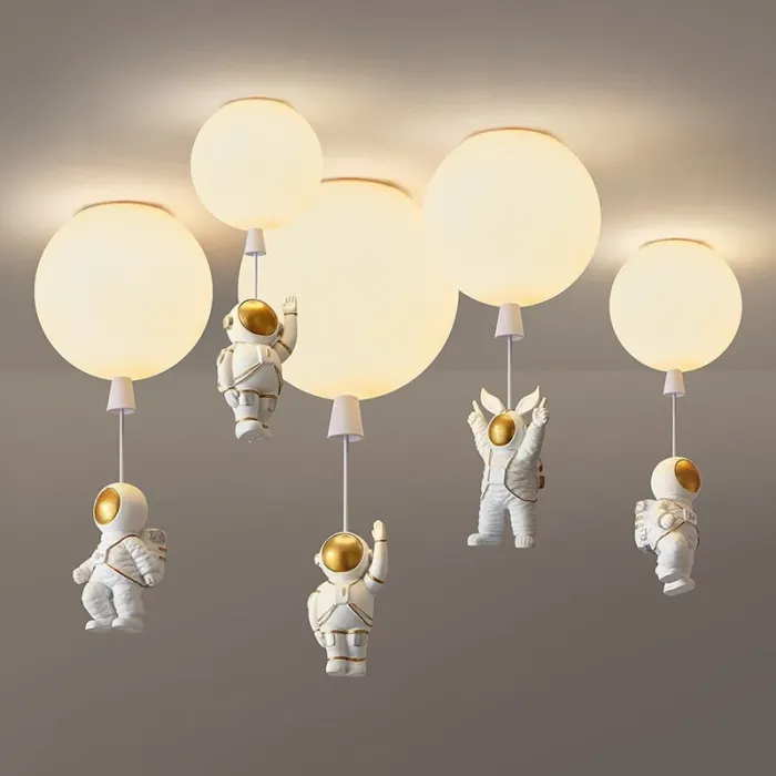 Luces de techoEstilo nórdico - Lámpara de techo en forma de globo - con astronauta - LED