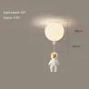 Nordisk stil - ballongformet taklampe - med astronaut - LED