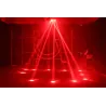 Iluminación de escenarios y eventosLuz de escenario LED - cabeza móvil cruzada - control DMX - proyector láser