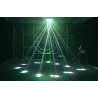 Eclairage de scène à LED - lyre croisée - contrôle DMX - projecteur laser