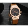 Montre de sport classique - automatique - bracelet cuir/caoutchouc