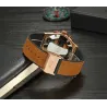 Montre de sport classique - automatique - bracelet cuir/caoutchouc