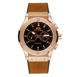Montre de sport classique - automatique - bracelet cuir/caoutchouc